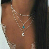 3 Layed Choker Necklaces Collar Women