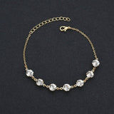 Women Double Foot Chain Cavigliere Silver Color Chain De pied Ankle Bracelets