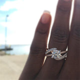 Trendy Crystal  Engagement Rings For Women