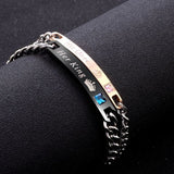 Women Silver Color Rose Gold Bracelet for Female