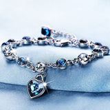 Women Silver Color Rose Gold Bracelet for Female