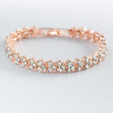 Women Silver Color Rose Gold Bracelet for Female