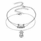 Summer Fashion Crystal Pineapple Anklets