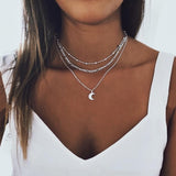 3 Layed Choker Necklaces Collar Women