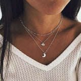 3 Layed Choker Necklaces Collar Women