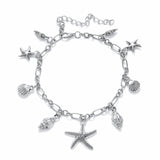 Vintage Anklets for Women Starfish Shell Pendant