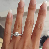 Trendy Crystal  Engagement Rings For Women