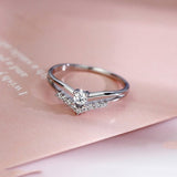 Trendy Crystal  Engagement Rings For Women
