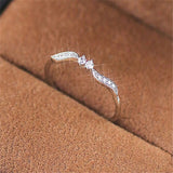 Trendy Crystal  Engagement Rings For Women