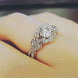 Trendy Crystal  Engagement Rings For Women