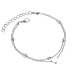 Simple Heart Female Anklets
