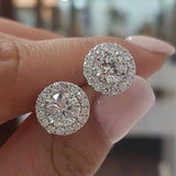 2020 Fashion Luxury 925 Sterling Silver 6mm Small Zircon Stud Earing