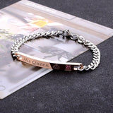 Women Silver Color Rose Gold Bracelet for Female