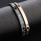 Women Silver Color Rose Gold Bracelet for Female