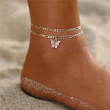 Butterfly Anklets For Woman,Vintage