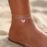 Butterfly Anklets For Woman,Vintage